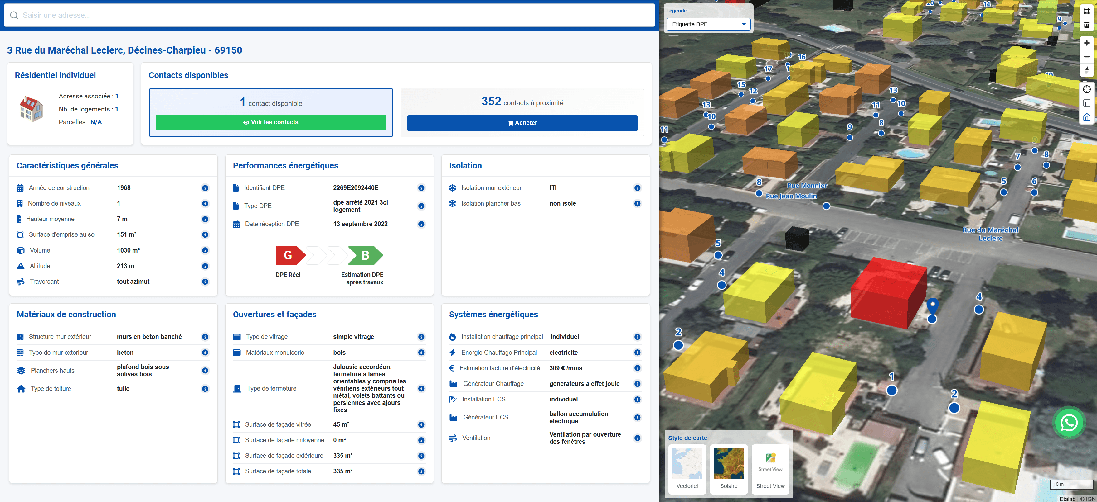 Carte interactive DataRocket